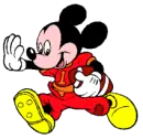 mickey playing football
