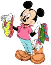 mickey looking at the ties.
