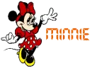 minnie with her name