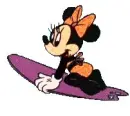 minnie surfing
