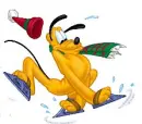 pluto iceskateing