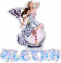 Aletha with Fairy on Moon