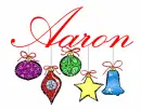 Aaron-Christmas ornaments