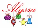 Alyssa-Christmas ornaments