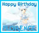 HAPPY BIRTHDAY FLORENCE