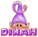 Elf purple Dinah