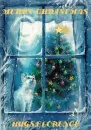 CAT LOOKING OUT WINDOW