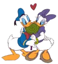 daisy & donald in love