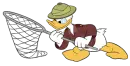 donald with a net