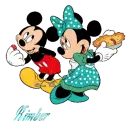 mickey & minnie with a name on it