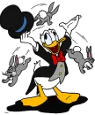donald and his magice hat