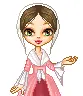 pilgrim girl-brunette