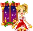 Christmas girl-blond