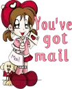 girl with mail