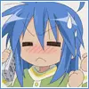 konata on the phone