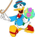 donald with some flowers