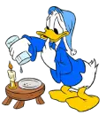donald getting ready for bed