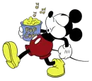 mickey with popcorn