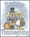 HAPPY THANKSGIVING Pilgrims LF