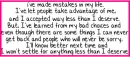 mistakes