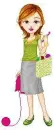 girl with yarn