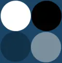 Blue polka dots
