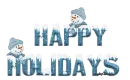 Happy Holidays snowmen