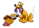 pluto with some slippers