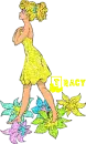 tracy girl with flowers