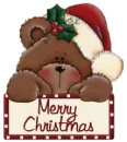 merry christmas bear