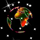 Sparkling Dark Groovy Rainbow Globe