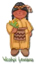 Thanksgiving Native Girl Signature