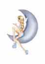 girl on moon