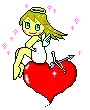 angel girl in love