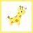 jeffery giraffe with tiny heart
