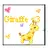 jeffery giraffe with lots of tiny hearts