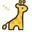 giraffe with tiny hearts