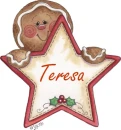 Gingerbread Star ~ Teresa