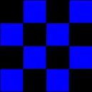 Blue and Black Checkers