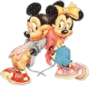 mickey & minnie in love