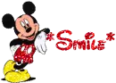 mickey with smile on it