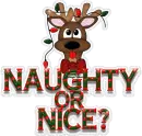 Naughty or Nice? reindeer
