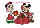 mickey & minnie christmas with kimber on it
