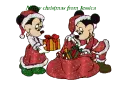mickey & minnie christmas with a name jessica on it