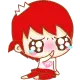 kawaii red girl