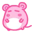 kawaii fat pink mouse