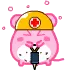 kawaii fat pink mouse