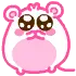 kawaii fat pink mouse