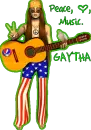 peace, love, music, gaytha