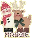 Reindeer snowman Maggie